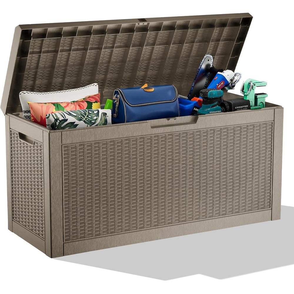 Gardening Tools And Accessories - 60 Gallon Resin Deck Box -