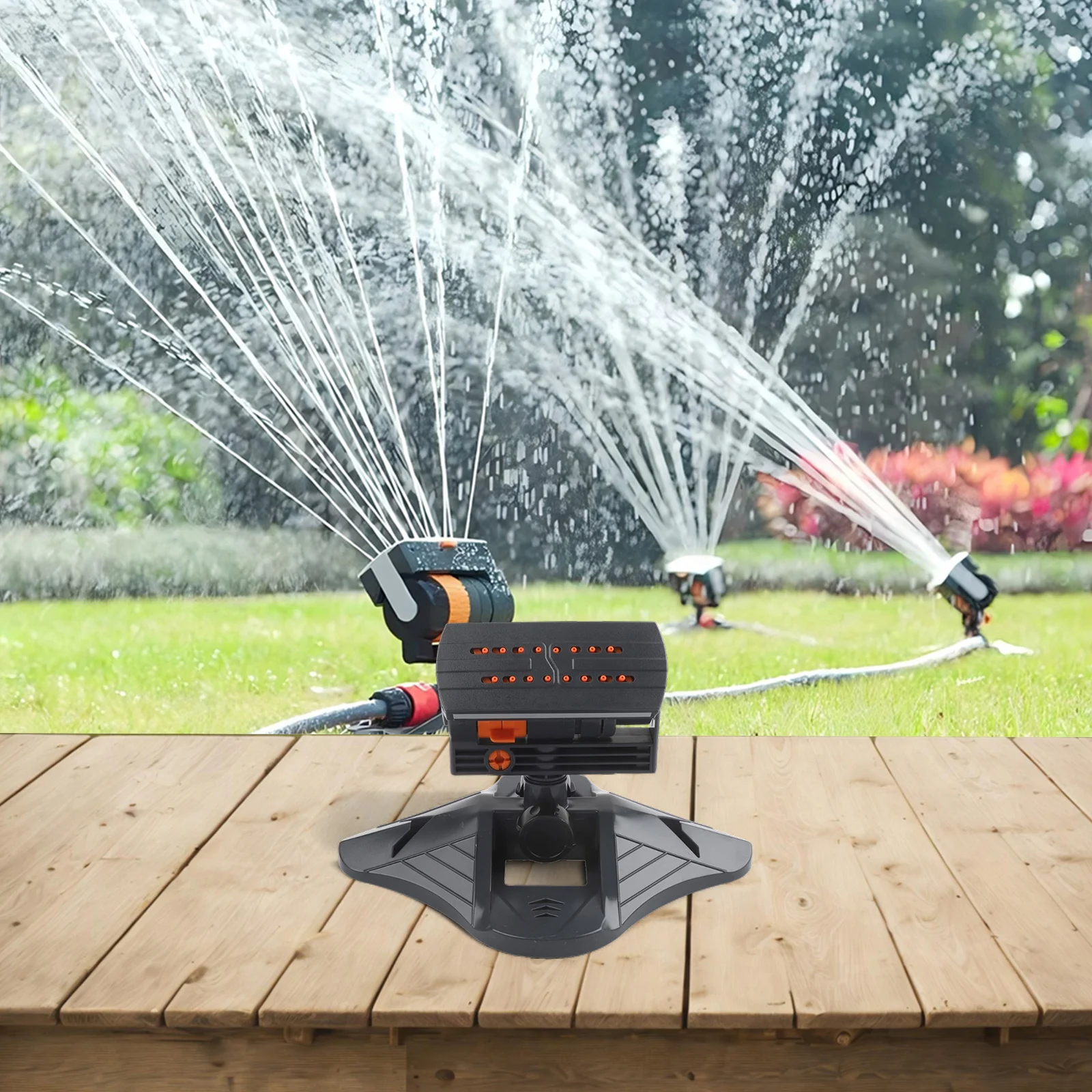 Gardening Tools Range - Yard Care Garden Watering 16-Hole Sprinkler
