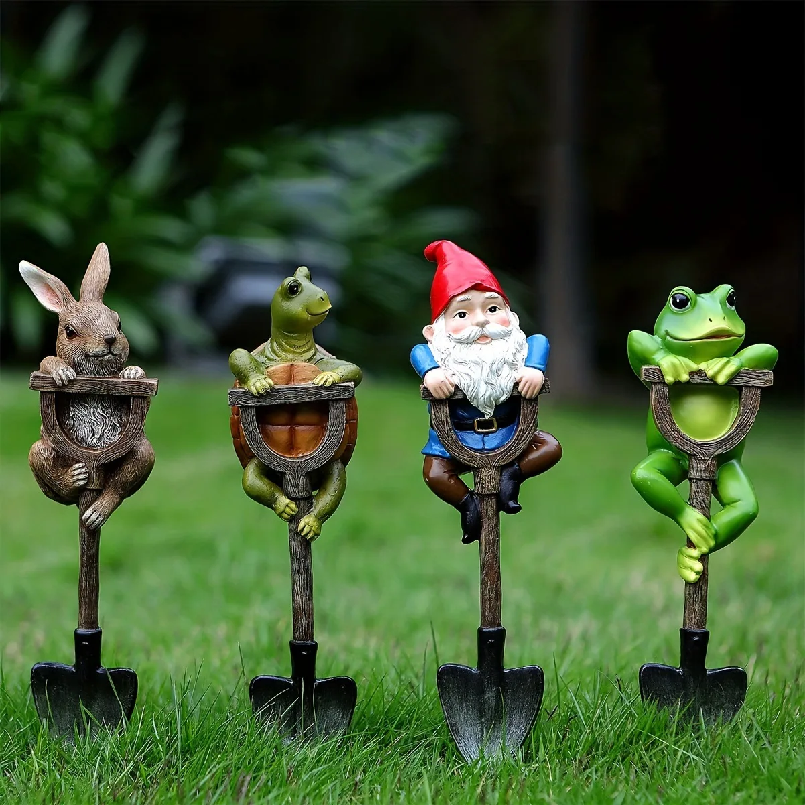 Gardening Tools Spade - Cute Garden Gnome Frog Rabbit Turtle