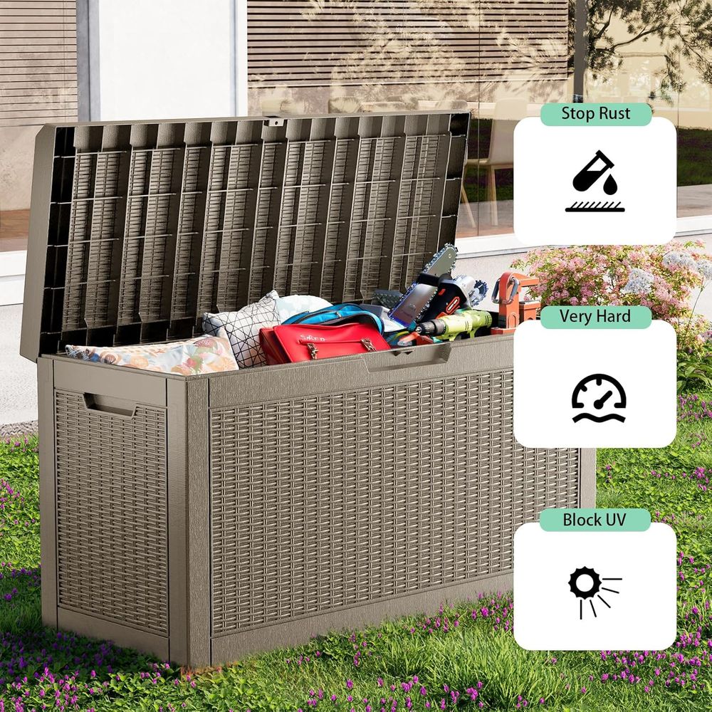 60 Gallon Resin Deck Box - Loc – обзор и цена Gardening Tools And Accessories