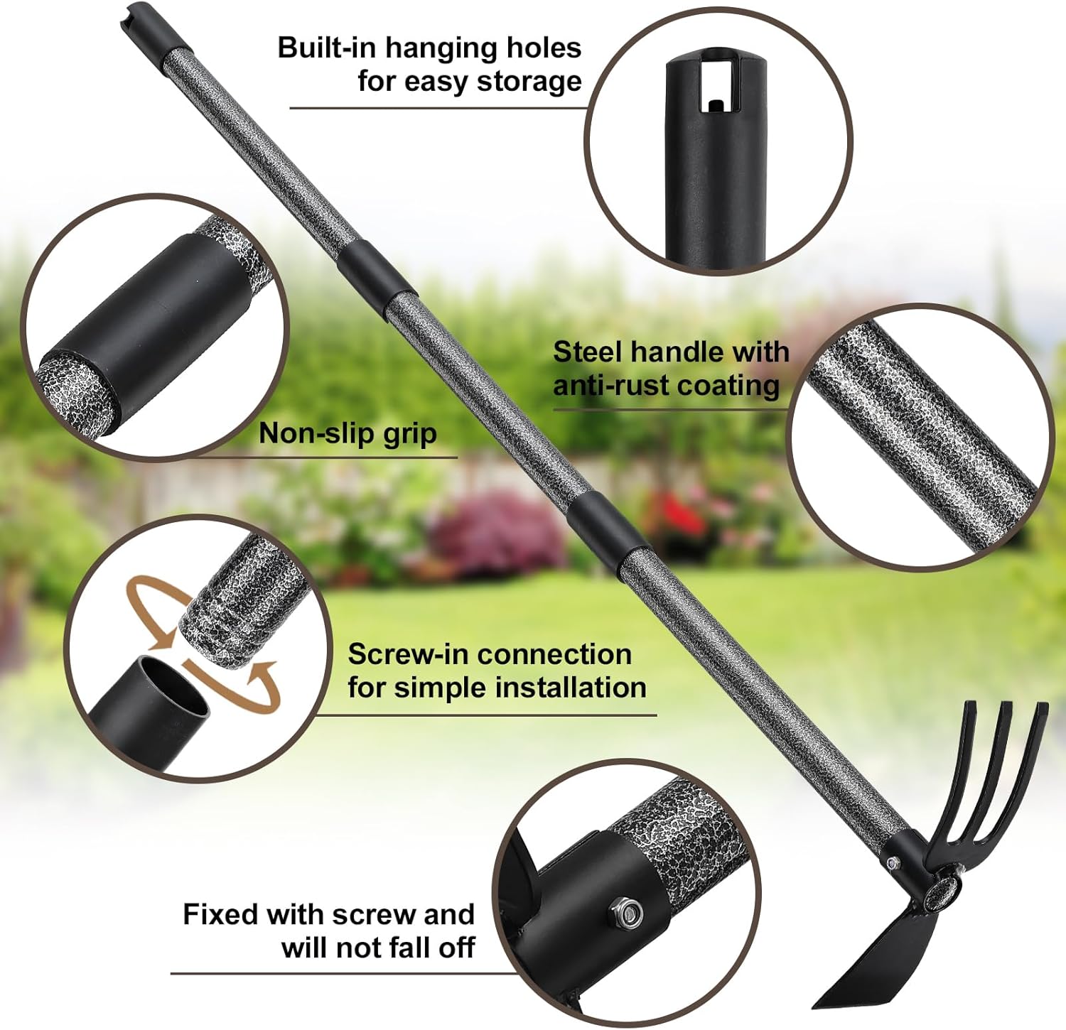 45 Inch Garden Hoe Tool, 2 in  – обзор и цена Gardening Tools Images