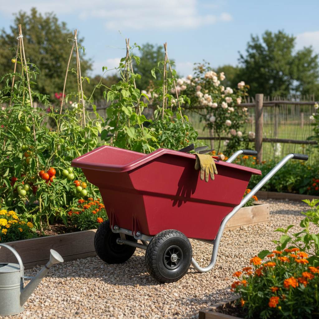 125 L Steel Tipping Wheelbarro – обзор и цена Junior Gardening Tools
