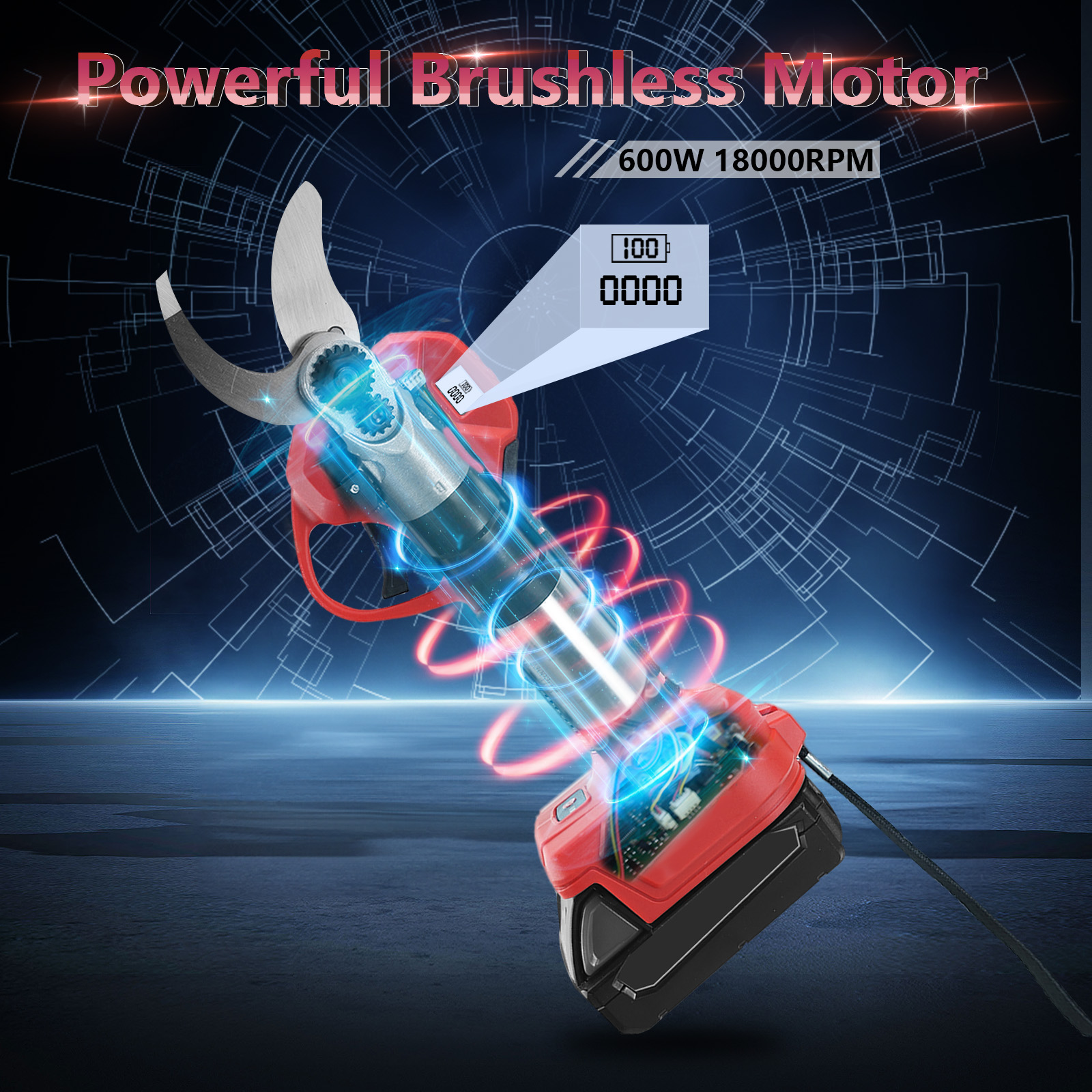 30mm Brushless Electric Prunin – обзор и цена Gardening Tools Spade