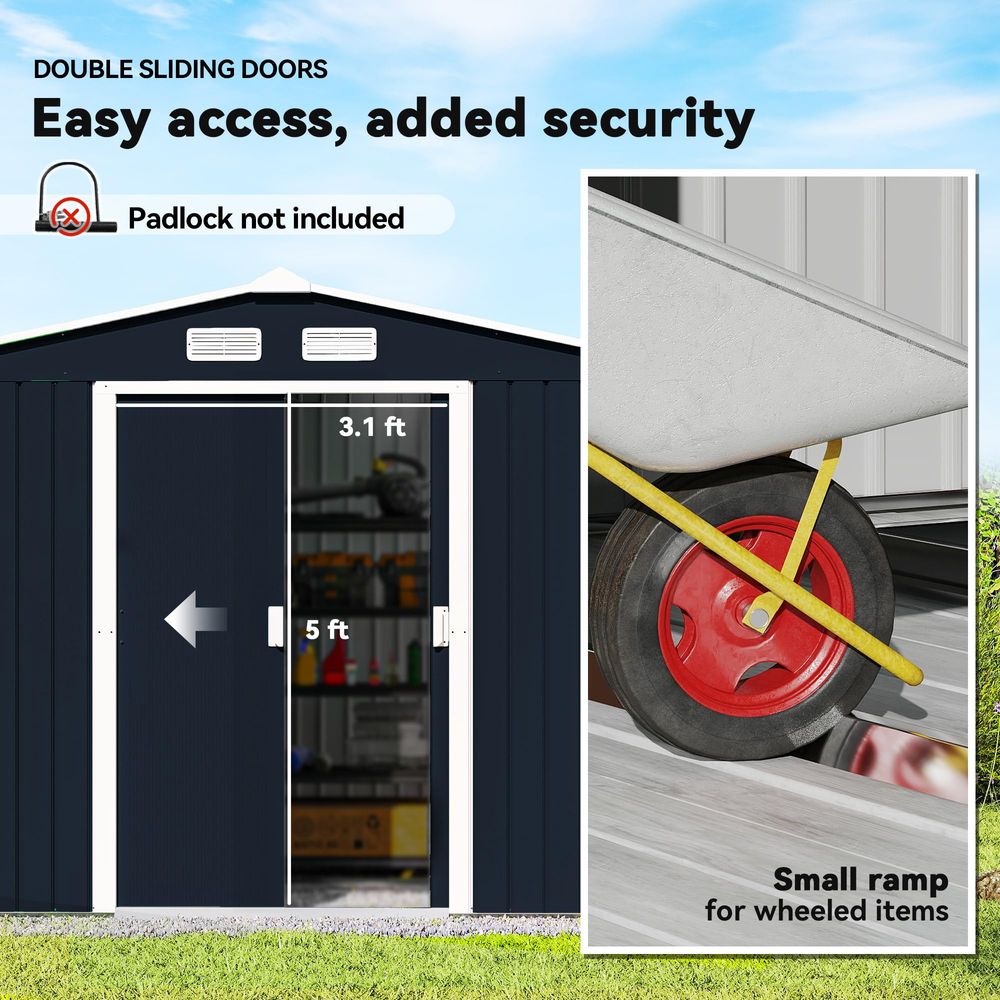 9 x 6 Outdoor Storage Shed, Ga – обзор и цена Gardening Tools B&Q