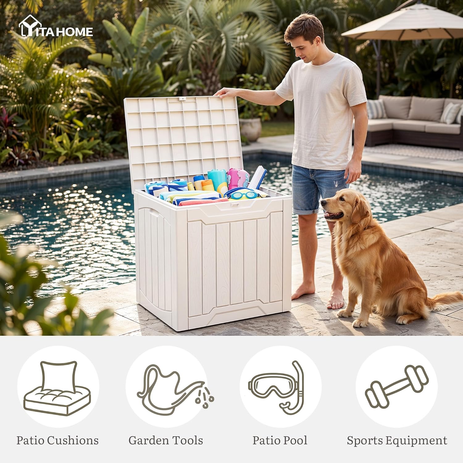 31 Gallon Deck Box Set of 2 Lo – обзор и цена Gardening Tools Images