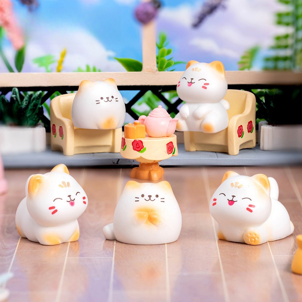 Kawaii Mini Cats Ornament Fair – обзор и цена Gardening Tools Toys