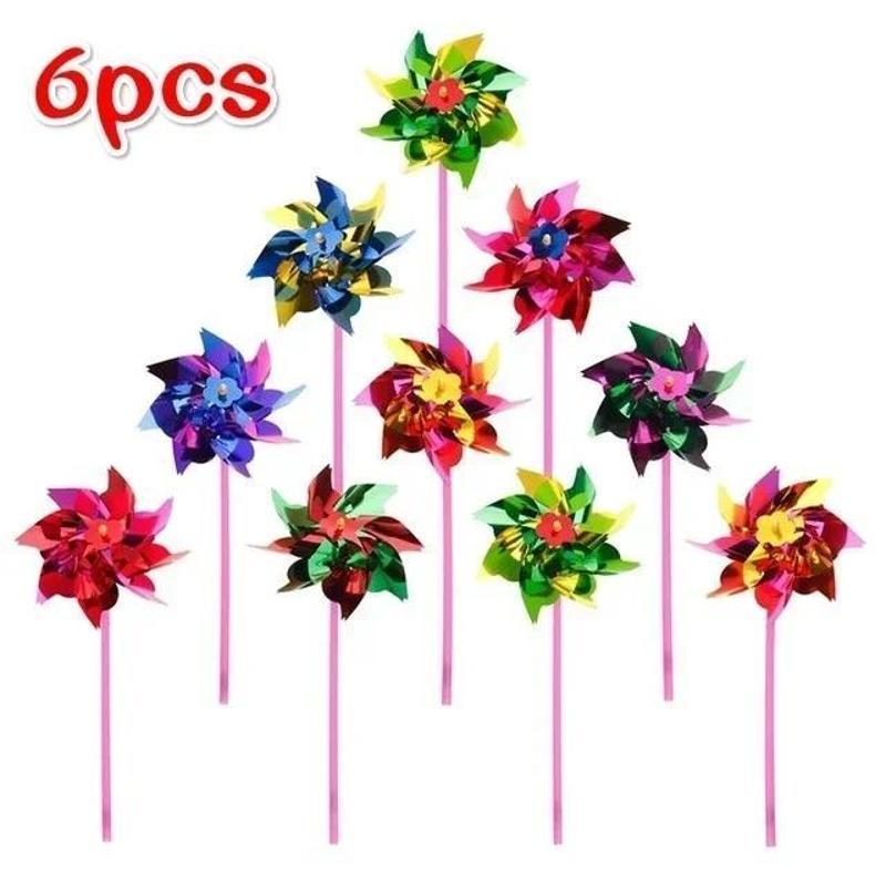 6Pcs Plastic Windmill Pinwheel – обзор и цена Gardening Tools Toys