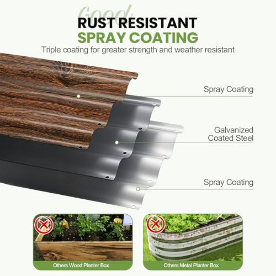 Raised Garden Beds - 8x2x1ft G – обзор и цена Gardening Tools B&Q