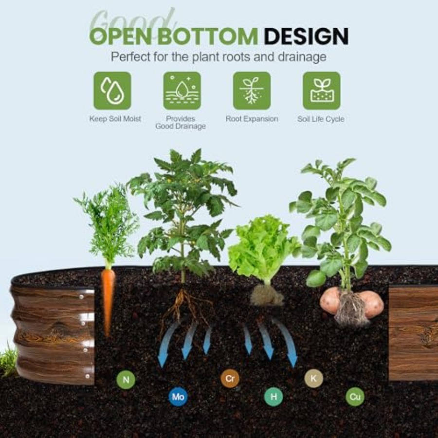 Raised Garden Beds - 8x2x1ft G – обзор и цена Gardening Tools B&Q