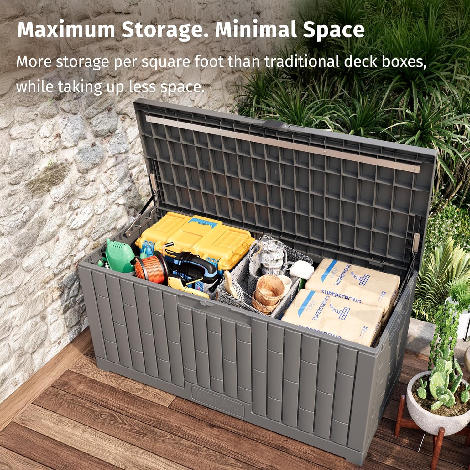 120-Gallon Outdoor Storage Box – обзор и цена Gardening Tools And Accessories