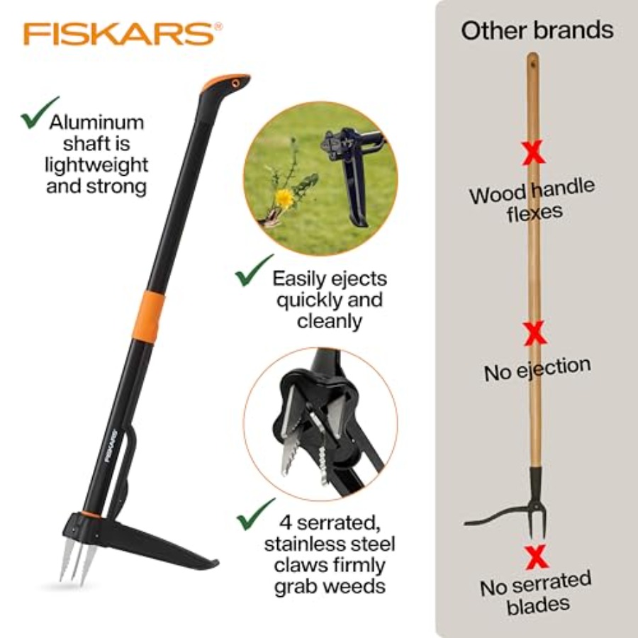 Fiskars 4-Claw Stand Up Weed P – обзор и цена Gardening Tools Long