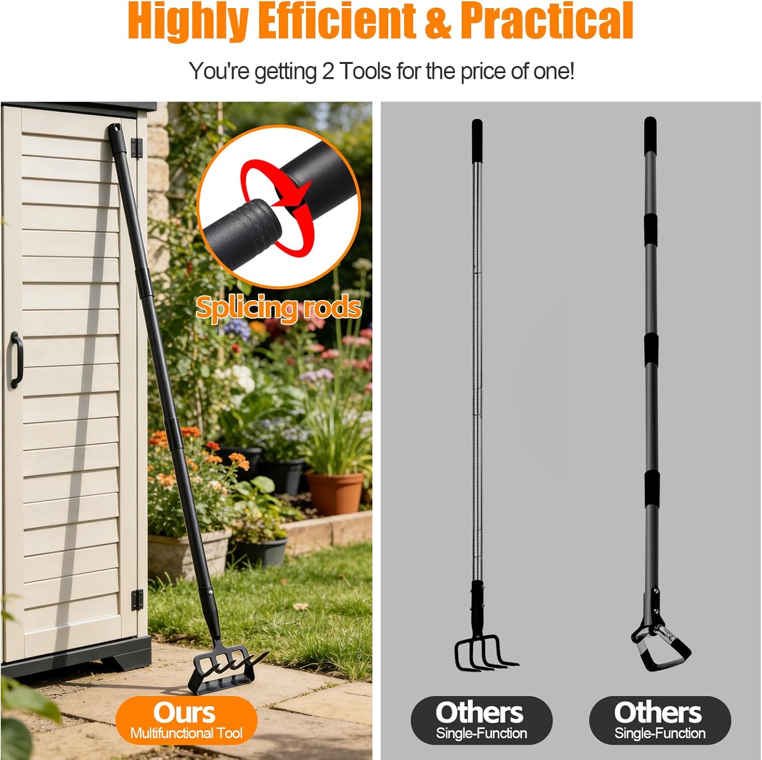 Garden Hoe, 62 Inch Weed Tool, – обзор и цена Gardening Tools Images