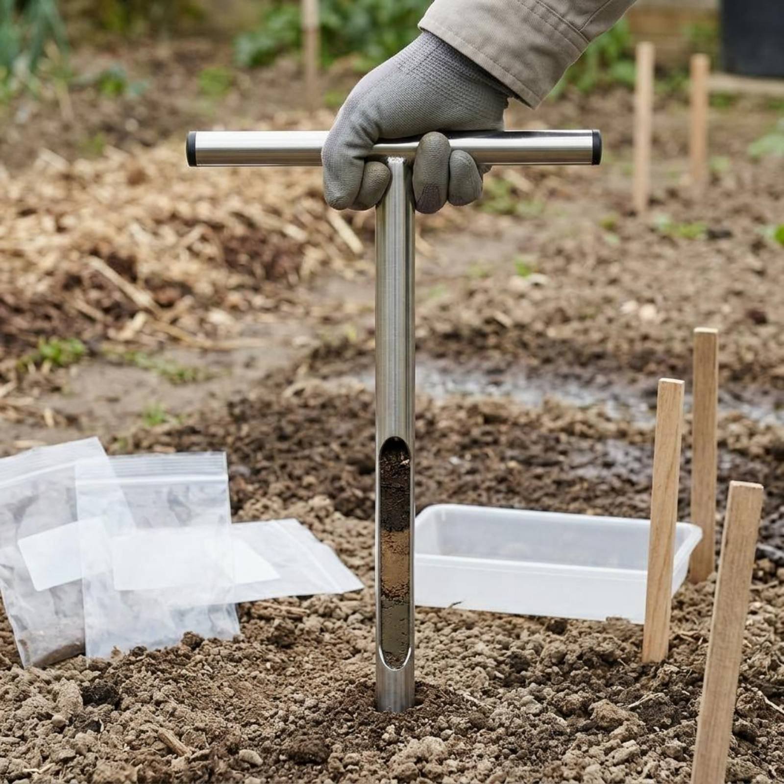 Stainless Steel Soil Sampler E – обзор и цена Gardening Tools Long
