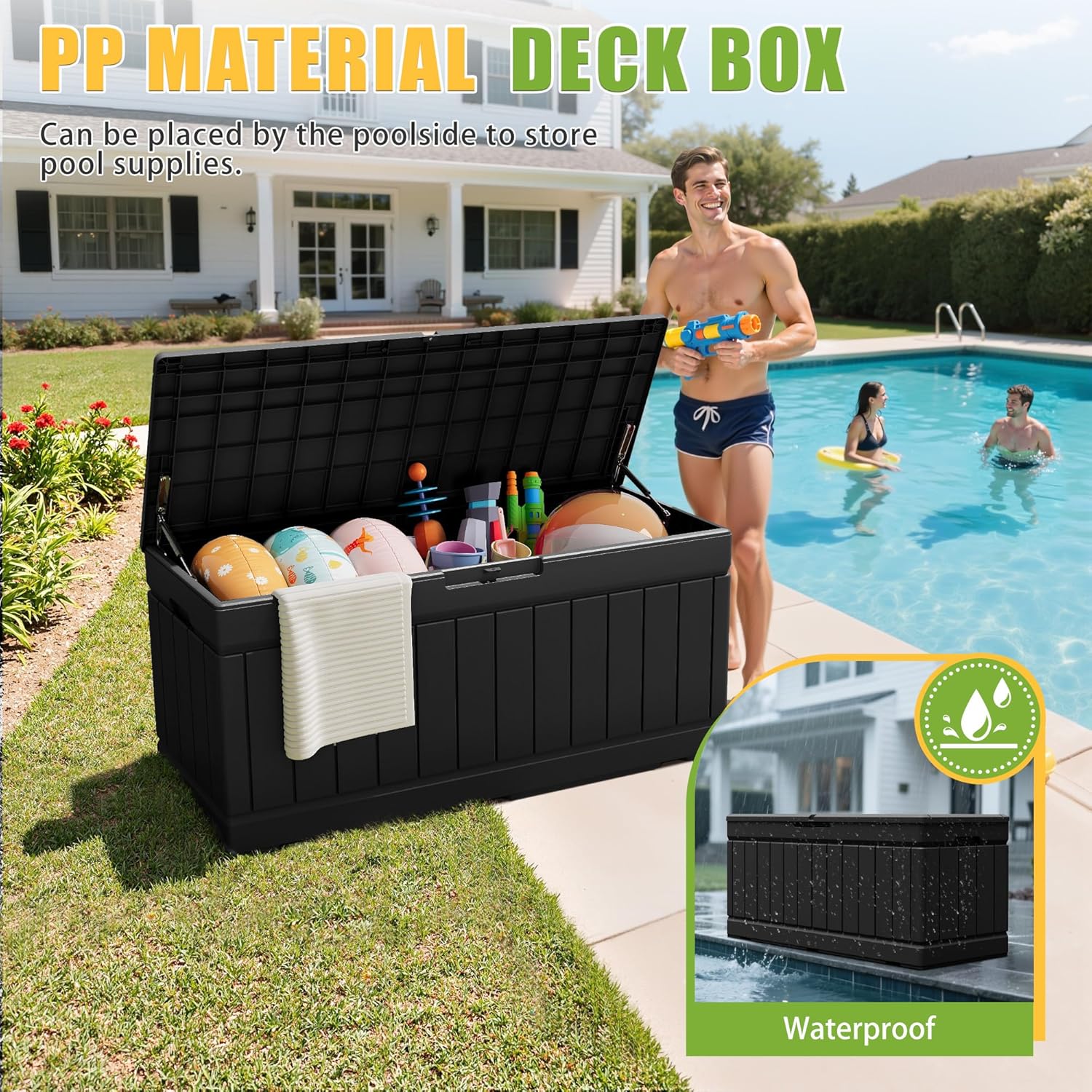 82 Gallon Outdoor Storage Box  – обзор и цена Gardening Tools Images