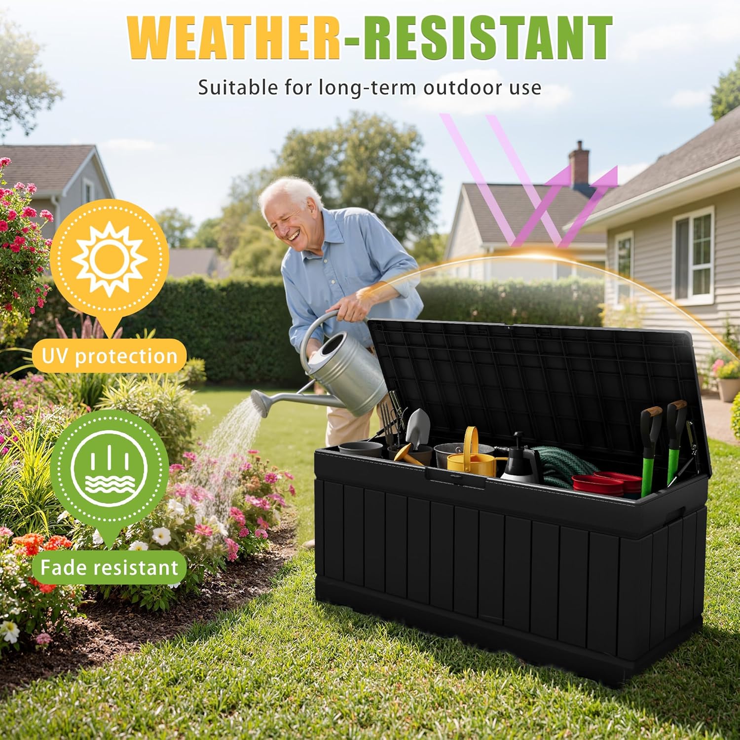 82 Gallon Outdoor Storage Box  – обзор и цена Gardening Tools Images