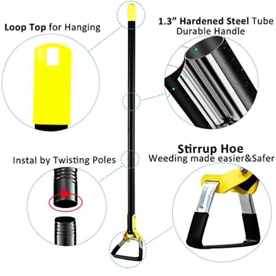 Hoe Garden Tool - Scuffle Gard – обзор и цена Gardening Tools Long