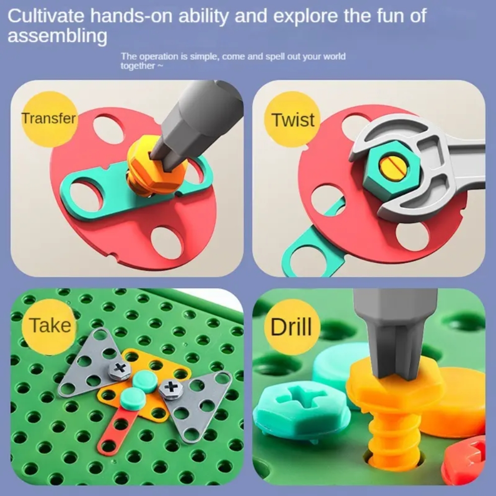 450Pcs Kids STEM Drill Set Cre – обзор и цена Gardening Tools For Kids