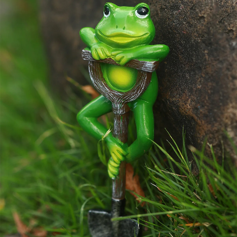 Cute Garden Gnome Frog Rabbit  – обзор и цена Gardening Tools Spade