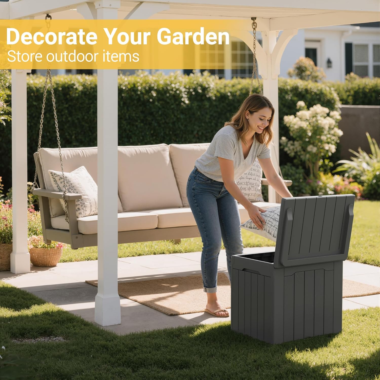31 Gallon Outdoor Storage Box  – обзор и цена Gardening Tools Images