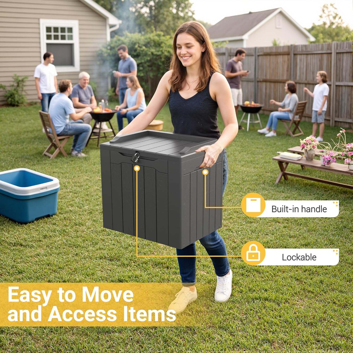 31 Gallon Outdoor Storage Box  – обзор и цена Gardening Tools Images