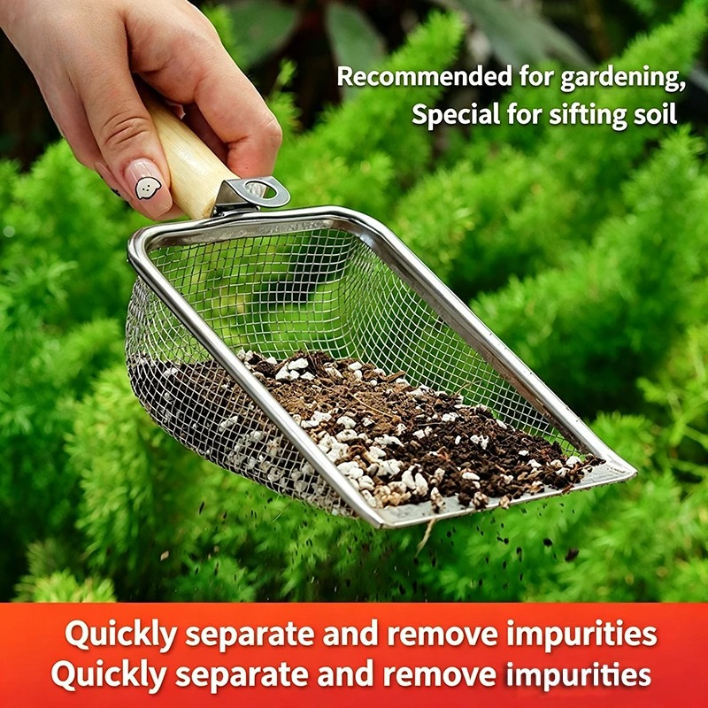 Stainless Steel Soil Sieve Sho – обзор и цена Gardening Tools Spade