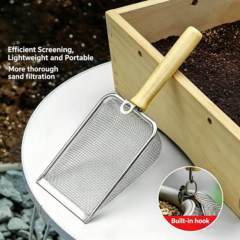 Stainless Steel Soil Sieve Sho – обзор и цена Gardening Tools Spade